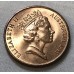 AUSTRALIA 1985 . TWO 2 CENTS COIN . FRILLED NECK LIZARD